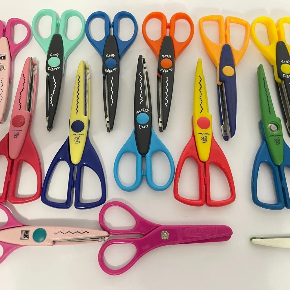 EK Success Paper Shapers Photo Kraft‎ Edgers Craft Scissors Assortment Lot of 19